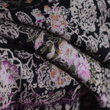Pink Flowers Knit, Viscose-Poly — photo 3