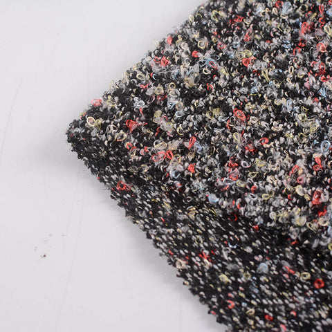 Grey Marl Chunky Knit, Polyester, 325 gsm