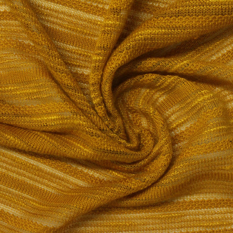 Yellow Bands Jersey Knit, Polyester