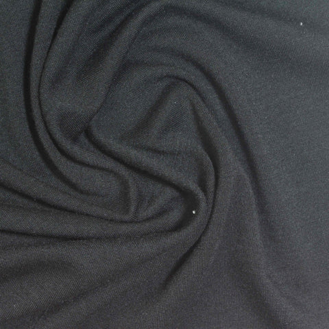 Black Jersey Knit, Poly-Tencel Lyocell