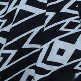 Black Horizontal-Band Woven, Viscose — photo 3