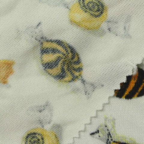 Polyester Stretch Chunky Knit Fabric, 155 gsm, 150 cm — White