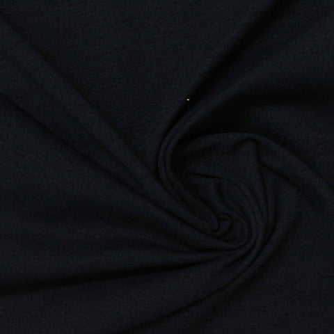 100% Polyester Jersey Knit Fabric, 150 gsm, 160 cm — Black