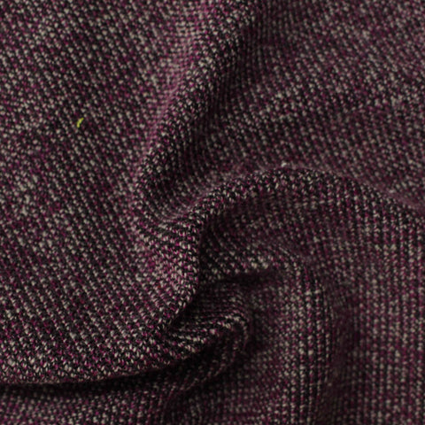 Dark Grey Heathered-Marl Chunky Knit, Polyester, 425 gsm