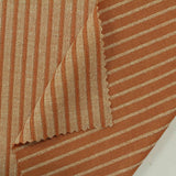 Orange-Brown Stripes Jacquard, Poly-Viscose — photo 3
