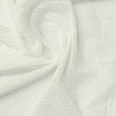 Polyester Stretch Mesh Fabric, 94 gsm, 170 cm — White