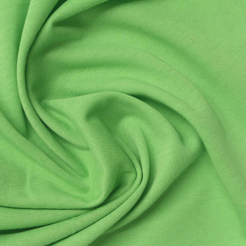 100% Cotton Jersey Knit Fabric, 120 gsm, 152 cm — Green