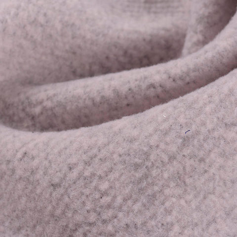 Dark Grey Marl Interlock Knit, Poly-Cotton, 289 gsm