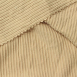 Brushed Polyester Stretch Rib Knit Fabric, 150 gsm, 160 cm — Beige — photo 3