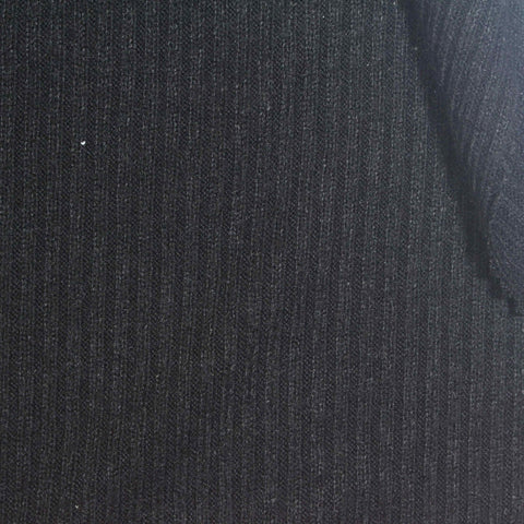 Viscose Polyester Blend Rib Knit Fabric, 220 gsm, 165 cm — Grey