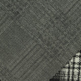 Black Plaid Interlock Knit, Poly-Viscose — photo 3