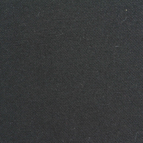 Polyester Tencel Lyocell Piqué Knit Fabric, 310 gsm — Black