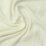 Slub Cotton Polyester Stretch Rib Knit Fabric, 190 gsm, 120 cm — Beige — photo 3