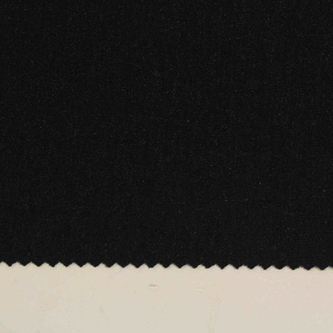 Polyester Stretch French Terry Fabric, 290 gsm, 160 cm — Black