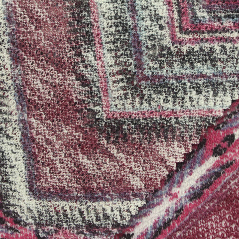 Pink Chevron Jacquard, Polyester, 137 gsm