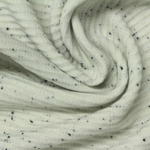 White Marl Knit, Polyester, 320 gsm