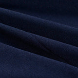 Polyester Stretch Chunky Knit Fabric, 215 gsm, 170 cm — Navy — photo 3