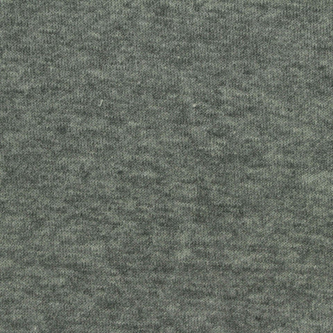 Heathered Grey Marl French Terry, Cotton-Poly, 210 gsm