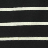 Black Diagonal-Stripe Jersey Knit, Cotton — photo 3