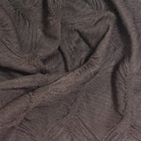 Jacquard Polyester Stretch Crepe Fabric, 190 gsm, 150 cm — Brown — photo 3