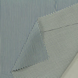 Blue Vertical-Stripe Woven, Viscose — photo 3
