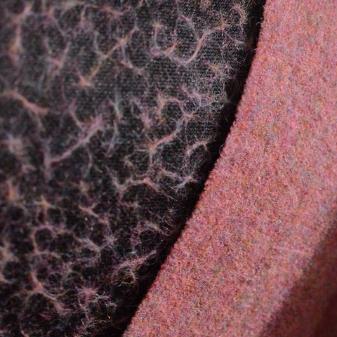 Pink Marl Ponte Knit, Poly-Wool