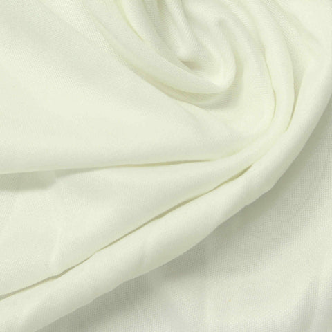 100% Polyester Piqué Knit Fabric, 200 gsm, 170 cm — White