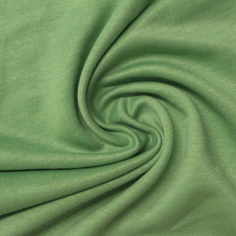 Polyester Viscose Interlock Knit Fabric, 170 gsm, 160 cm — Green, ref EF-238563