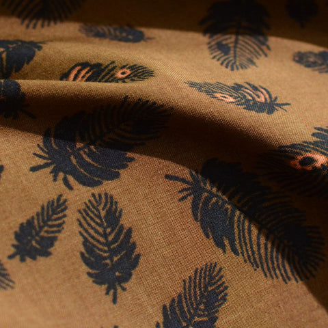 Animal Print 100% Viscose Woven Fabric, 75 gsm, 142 cm — Brown