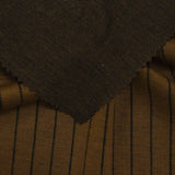 Dark Brown Vertical-Stripe Jacquard, Polyester — photo 3