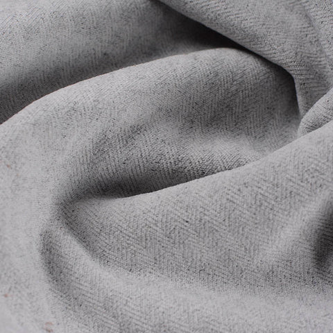 Grey Herringbone Jacquard, Poly-Viscose