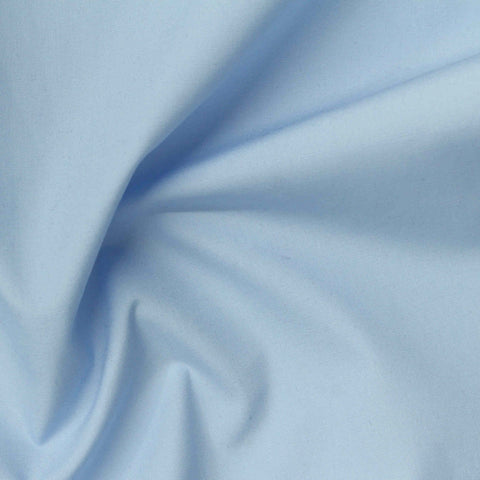 Polyester Cotton Poplin Fabric, 115 gsm, 148 cm — Blue