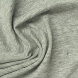 Light Grey Heather Jersey Knit, Cotton-Poly — photo 3
