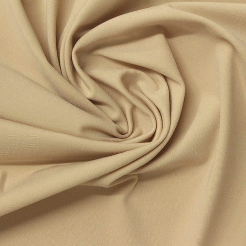 Nylon Stretch Interlock Knit Fabric, 125 gsm, 165 cm — Khaki