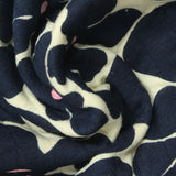 Navy Floral Jacquard, Cotton-Poly — photo 3