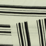 Black Horizontal-Stripe Jacquard, Poly-Viscose — photo 3