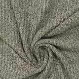 Dark Grey Heather Rib Knit, Viscose-Poly — photo 3