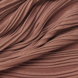 Jacquard Polyester Stretch Jersey Knit Fabric, 305 gsm — Brown — photo 3