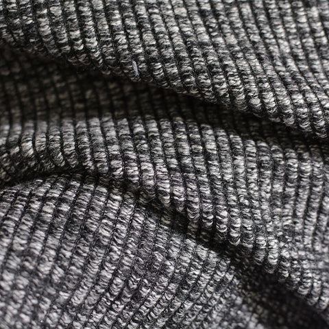 Black Marl Chunky Knit, Polyester, 345 gsm