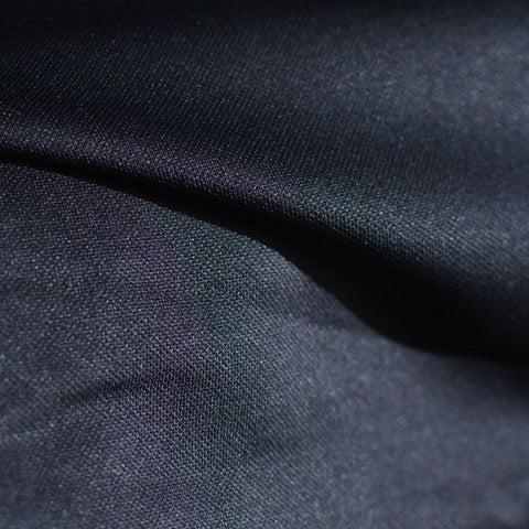 100% Polyester Interlock Knit Fabric, 138 gsm, 165 cm — Black