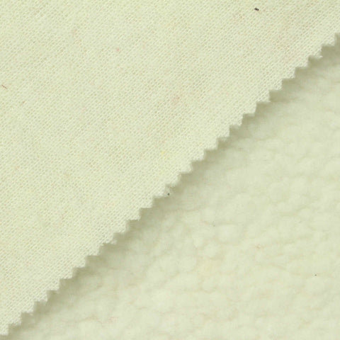 100% Polyester Sherpa Fleece Fabric, 300 gsm — Green