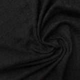 Black Textured Jacquard, Poly-Viscose — photo 3