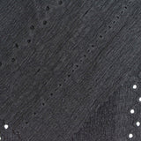 Black Vertical-Line Warp Knit, Polyester — photo 3