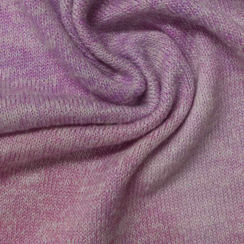 Purple Heathered-Marl Chunky Knit, Poly-Viscose