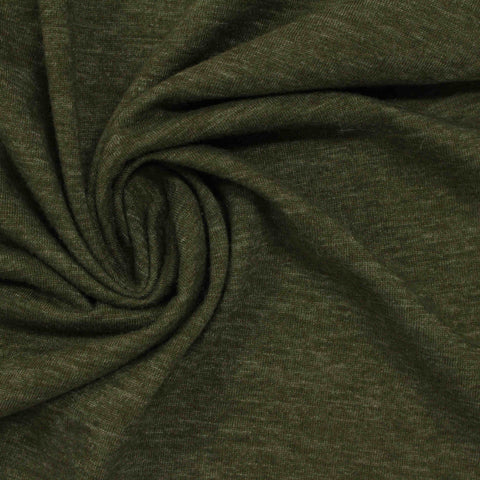 Cotton Polyester Jersey Knit Fabric, 141 gsm, 145 cm — Green