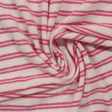 Pink Vertical-Stripe Rib Knit, Poly-Viscose — photo 3