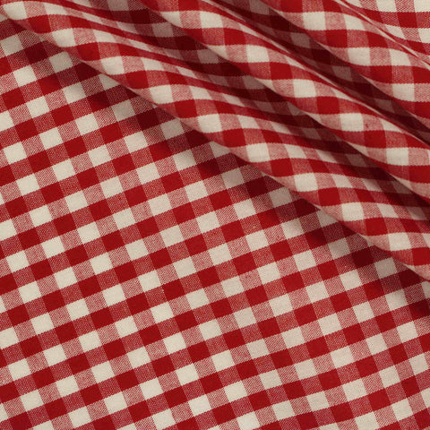 Red Check Woven, Cotton