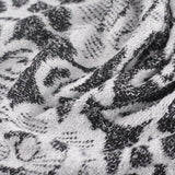 Black Floral Jacquard, Polyester — photo 3