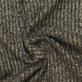 Black Marl Rib Knit, Viscose-Poly — photo 3