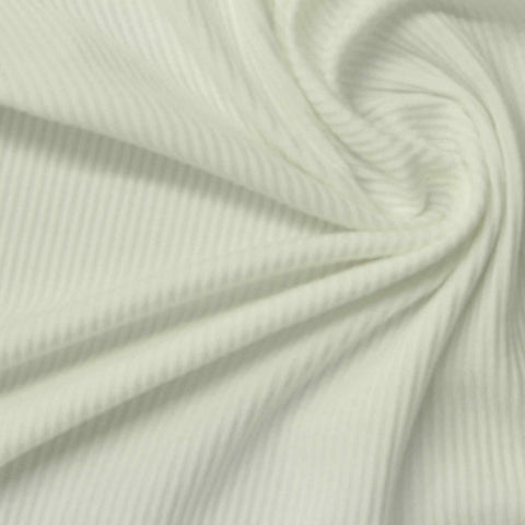 Viscose Stretch Rib Knit Fabric, 200 gsm, 140 cm — Beige